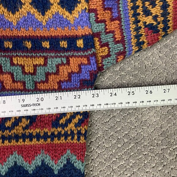The Peruvian Connection Alpaca Sweater Women's Crewneck Aztec Southwestern - Picture 6 of 10